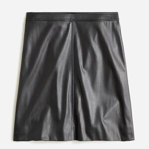 J.Crew Faux-Leather Mini Skirt
